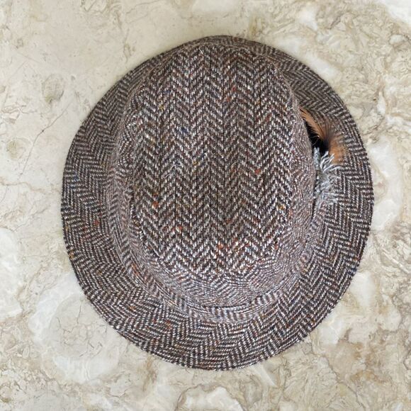 Hanna Hats Donegal Handcrafted Irish Tweed Walking Hat - Mint Condition - Picture 7 of 16